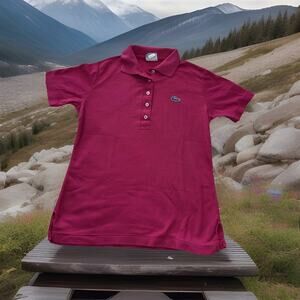 Vintage Haymaker Lacoste Women’s Sz 34 XS/2 Pink Polo Shirt Short Sleeve